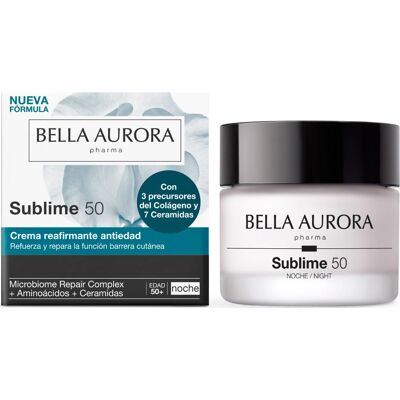 Bella Aurora Sublime 50 Crema Noche Fortalecedora Anti-Edad +50 Años 50 ml Bella Aurora Sublime 50 Crema Noche Fortalecedora Anti-Edad +50 Años 50 ml