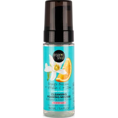Organic Shop Espuma Hidratante Flor de Azahar - Limpiador facial Organic Shop Espuma Hidratante Flor de Azahar - Limpiador facial