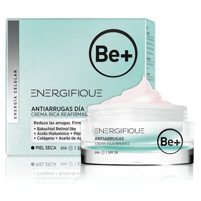 Crema de Día Antiedad Reafirmante SPF20 para Piel Seca Be+ Crema de Día Antiedad Reafirmante SPF20 para Piel Seca Be+
