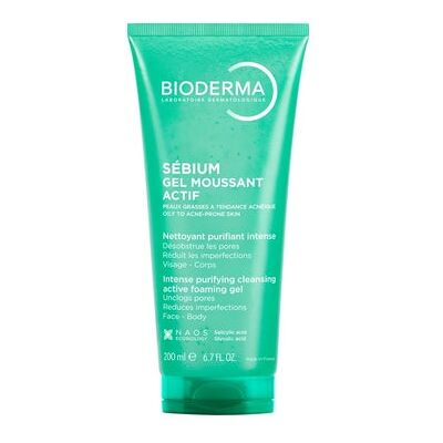 Bioderma Sébium Gel Moussant Actif Gel Limpiador (200 ml) Bioderma Sébium Gel Moussant Actif Gel Limpiador (200 ml)