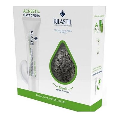 Rilastil Pack Acnestil Matt Crema + Esponja Konjac 1 ud Rilastil Pack Acnestil Matt Crema + Esponja Konjac 1 ud