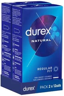 Durex Natural Preservativos 2x12uds