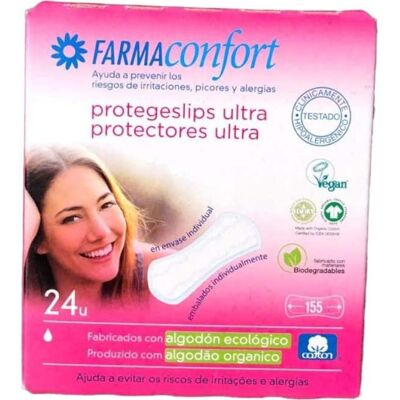 FARMACONFORT protegeslip ultrafino 100% algodón 24uds FARMACONFORT protegeslip ultrafino 100% algodón 24uds