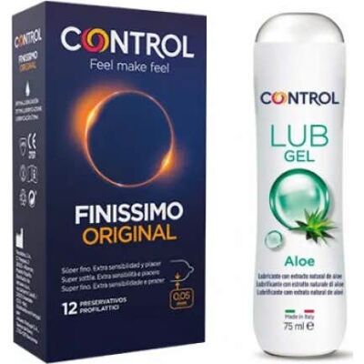 CONTROL Pack Finissimo Original Preservativos + Lubricante Aloe CONTROL Pack Finissimo Original Preservativos + Lubricante Aloe