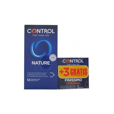 Control Nature 12 Unidades - Preservativos, Látex Natural, Delgado, 54mm Control Nature 12 Unidades - Preservativos, Látex Natural, Delgado, 54mm