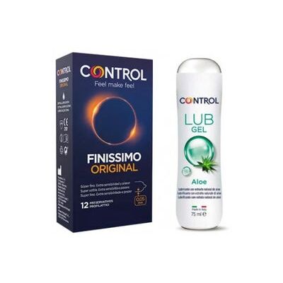 CONTROL Pack Finissimo Original Preservativos + Lubricante Aloe CONTROL Pack Finissimo Original Preservativos + Lubricante Aloe