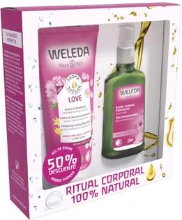 Weleda Pack Aceite Rosa Mosqueta + Gel Ducha Love