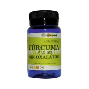 Alfa Herbal Cúrcuma Sin Oxalatos 530 60cápsulas