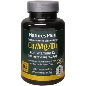 NaturesPlus Comprimidos Ca/Mg /D3 y Vitamina K2 30comp