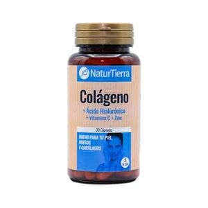 NaturTierra Colágeno + Ácido Hialurónico + Vitamina C + Zinc 30caps