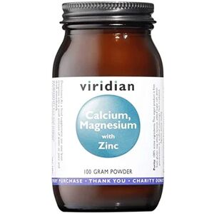 VIRIDIAN Calcio Magnesio Zinc con Vitamina C Polvo 100g