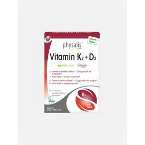 PHYSALIS Vitamin K2 + D3 Bio Vegan 60caps