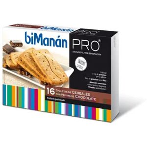 biManán® beFIT Proteína Galletas Cereales con pepitas de chocolate 16uds