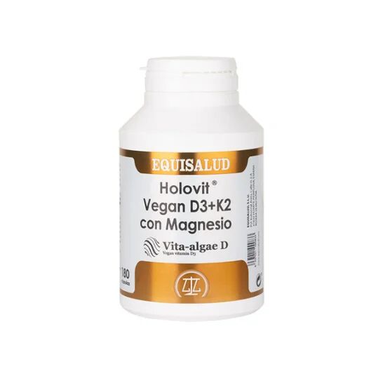 Equisalud Holovit Vegan D3+K2 con Magnesio 180caps