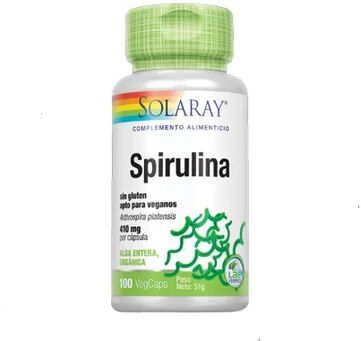 SOLARAY Spirulina 410mg 100 Comprimidos