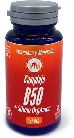 Vitaminas y Minerales Complejo B50 + Silicio Orgánico 60vcaps