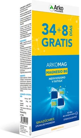 Arkopharma Arkomag Magnesio + Vitamina B6 Efervescente 2X21comp