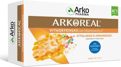 Arkopharma Arkoreal Vitadefensas con Vitamina B y C Sin Azúcar 20ampollas