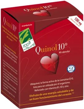 Cien por Cien Natural 100% Natural Quinol 10 100mg 90 perlas