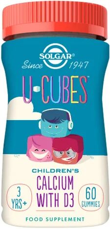 Solgar U-Cubes Calcio y Vitamina D3 Gummies 60uds