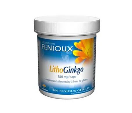 FENIOUX Litho Ginkgo 180mg 200caps