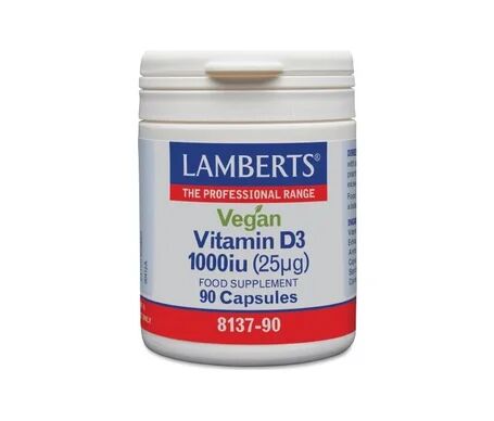 Lamberts Vitamina D3 Vegana 1000 Ui (25 µg) 90 Cápsulas