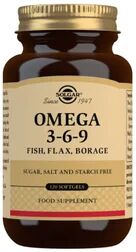 Solgar Omega 3-6-9 Pescado Lino y Borraja 120 perlas