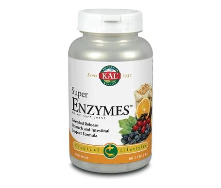 KAL Suplementos Super Enzymes Acción Prolongada 60 Comprimidos