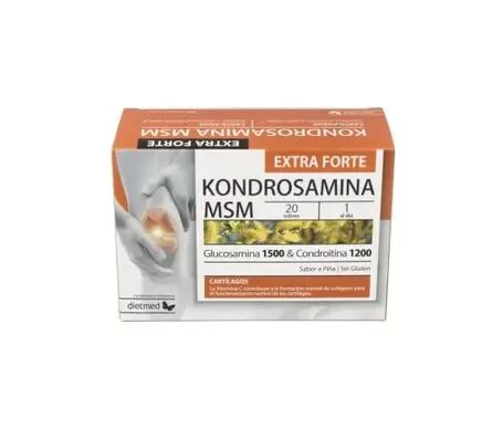 DietMed Kondrosamina MSM Extra Forte Piña 20 Sobres