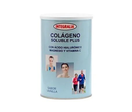INTEGRALIA Colágeno Soluble Plus hialurónico magnesio sabor vainilla 360g