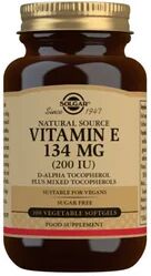 Solgar Vitamina E 200UI 134mg 100 perlas vegetales