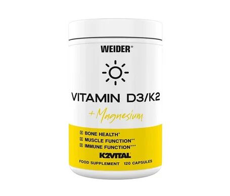 Weider Vitamin D3/K2 + Magnesium 120caps