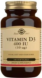 Solgar Vitamina D3 400UI 10mcg 100 perlas