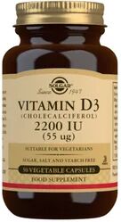 Solgar Vitamina D3 Colecalciferol 2200UI 55mcg 50vcaps