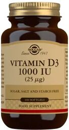 Solgar Vitamina D3 Colecalciferol 1000UI 25mcg 100 perlas