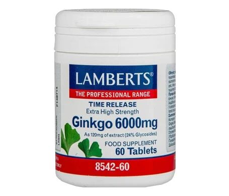 Lamberts Ginkgo Biloba 6000mg 60 comprimidos