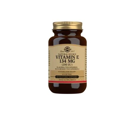 Solgar Vitamina E 200UI 134mg 50 perlas vegetales
