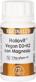 Equisalud Holovit Vegan D3 + K2 con Magnesio 50caps