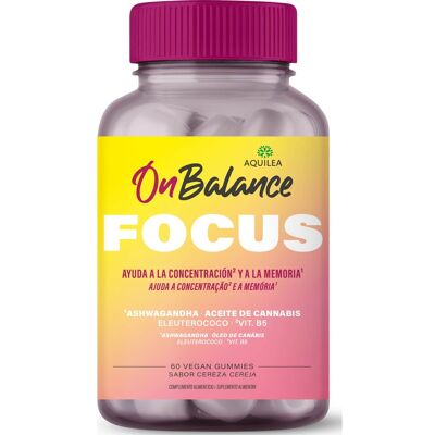Aquilea OnBalance Focus Gummies - Manejo del Estrés - Concentración-Memoria - 60 unidades Aquilea OnBalance Focus Gummies - Manejo del Estrés - Concentración-Memoria - 60 unidades