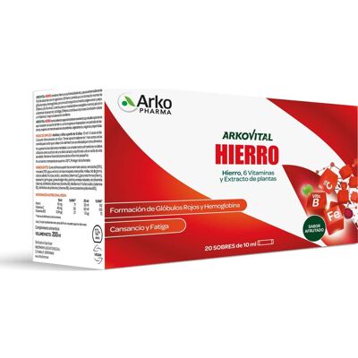 Arkopharma Arkovital Hierro 20 Sobres Arkopharma Arkovital Hierro 20 Sobres