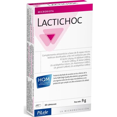 PiLeJe Lactichoc 80B CFU Cápsulas Probióticas - Digestión y Sistema Inmunológico PiLeJe Lactichoc 80B CFU Cápsulas Probióticas - Digestión y Sistema Inmunológico