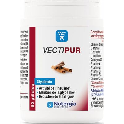 Nutergia VectiPur Canela, Aminoácidos, CoQ10 y Vitaminas - Suplemento dietético Nutergia VectiPur Canela, Aminoácidos, CoQ10 y Vitaminas - Suplemento dietético