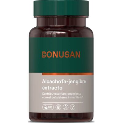 Extracto de Alcachofa y Jengibre Bonusan - 60 Cápsulas Extracto de Alcachofa y Jengibre Bonusan - 60 Cápsulas