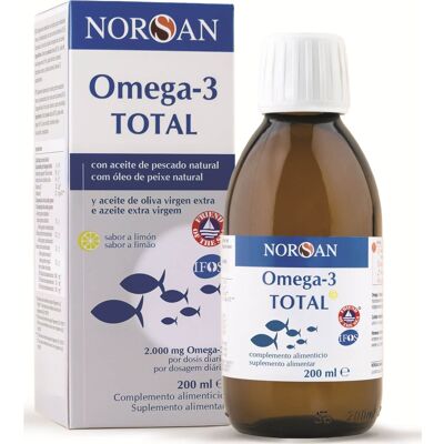 Norsan Omega-3 Total Aceite de Pescado con Limón - Líquido con Vitamina D Norsan Omega-3 Total Aceite de Pescado con Limón - Líquido con Vitamina D