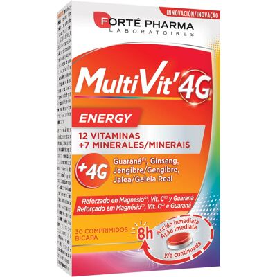 Forté Pharma Multivit 4G Energía - Multivitamínico para la Vitalidad Diaria Forté Pharma Multivit 4G Energía - Multivitamínico para la Vitalidad Diaria