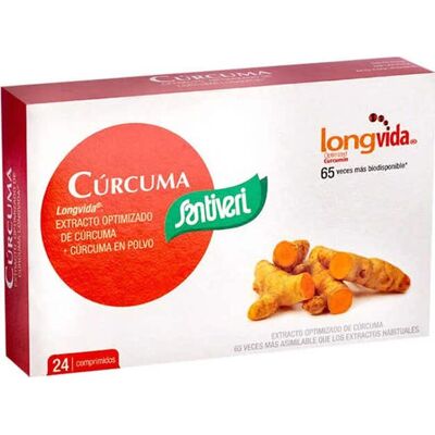 Santiveri Cúrcuma 24 Comprimidos - Suplemento Alimenticio Santiveri Cúrcuma 24 Comprimidos - Suplemento Alimenticio
