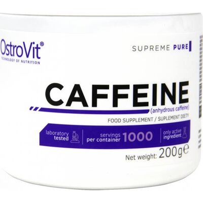 Ostrovit - Caféina en Polvo 200g - Energía y Concentración Ostrovit - Caféina en Polvo 200g - Energía y Concentración