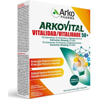 Arkopharma Arkovital Vitalidad 50+ 30comp Arkopharma Arkovital Vitalidad 50+ 30comp