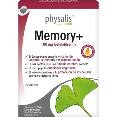 Physalis Memory+ 30 cápsulas - Complemento alimenticio Physalis Memory+ 30 cápsulas - Complemento alimenticio