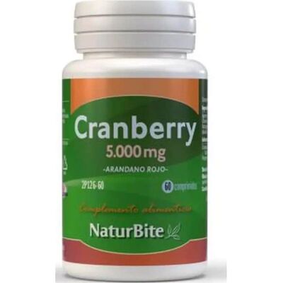 NaturBite Arándano Rojo 5000mg - Suplemento para la salud urinaria NaturBite Arándano Rojo 5000mg - Suplemento para la salud urinaria